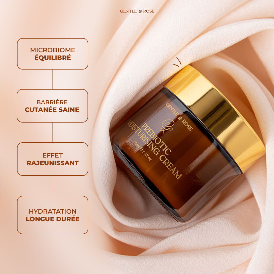 Crème hydratante prébiotique