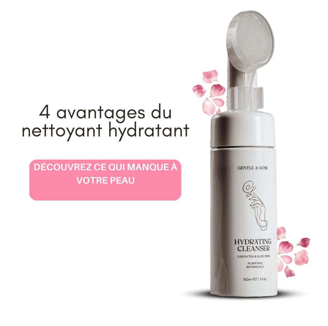 4 avantages de la mousse nettoyante hydratante