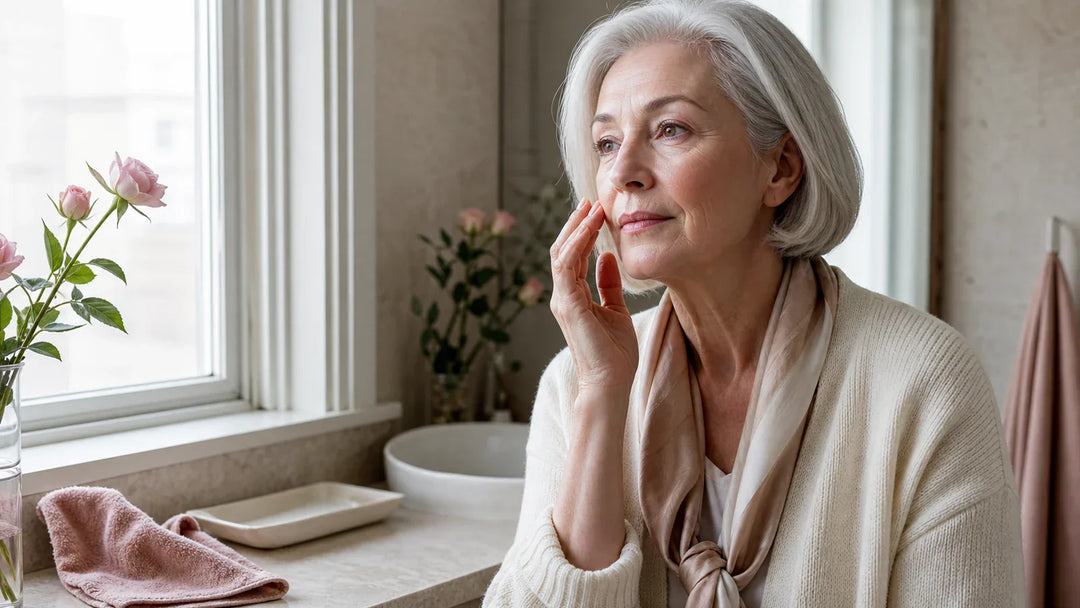 Routine douce pour peau mature autour de Comment retrouver le confort d’une peau sèche sensible