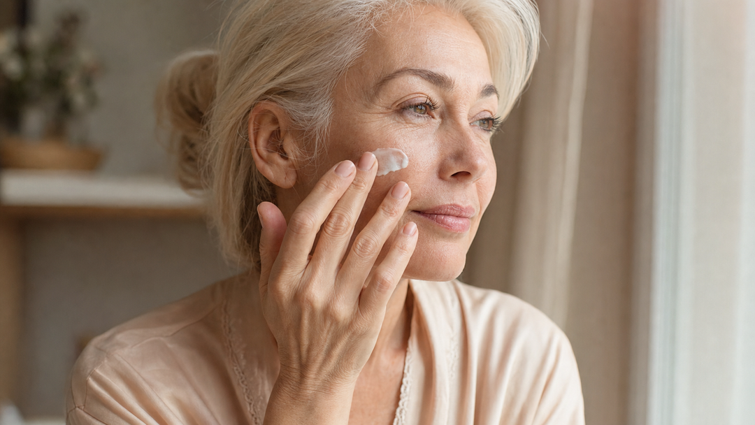 Zachte routine voor rijpere huid rond De beste SPF voor gevoelige rijpere huid: zo kies je een zachte formule