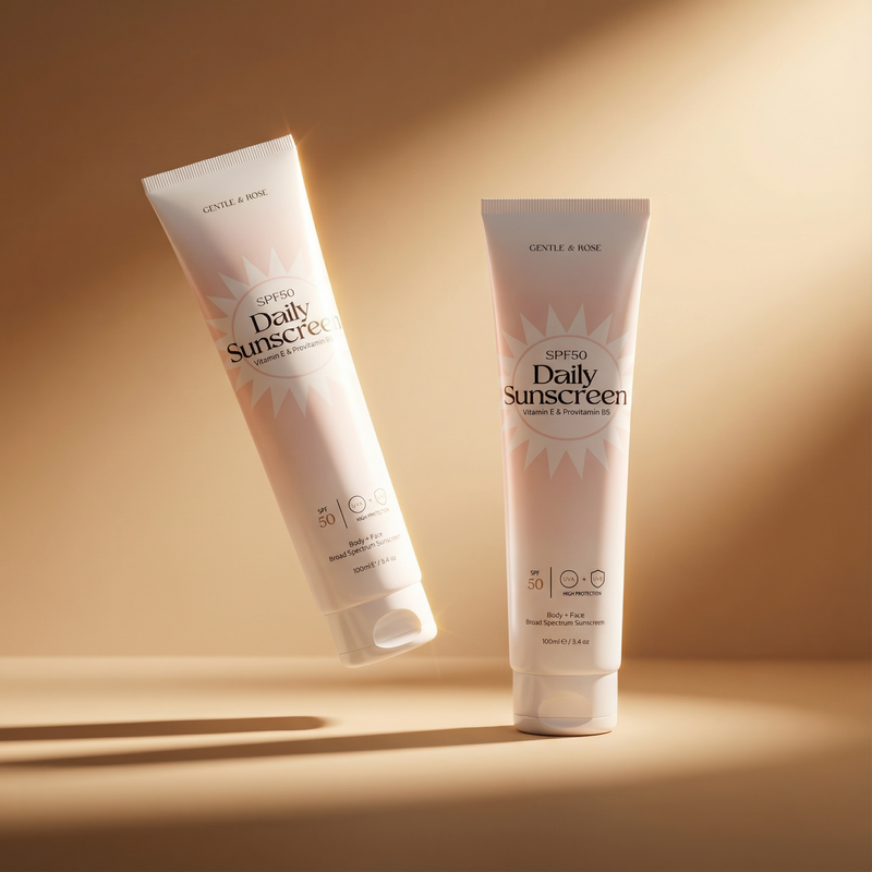 Crema solare corpo quotidiana con SPF50