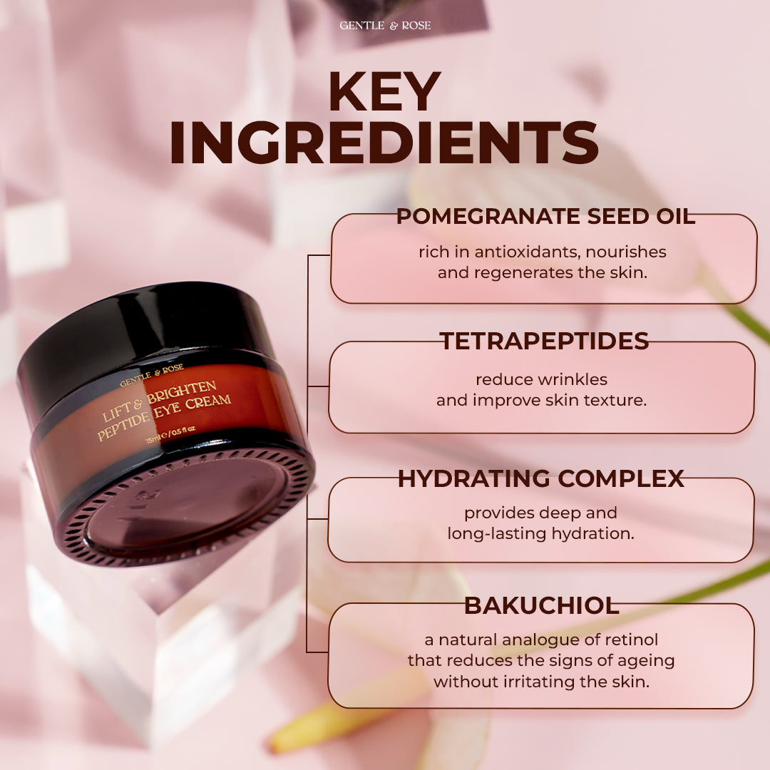 Crème peptidique pour les yeux Lift & Brighten