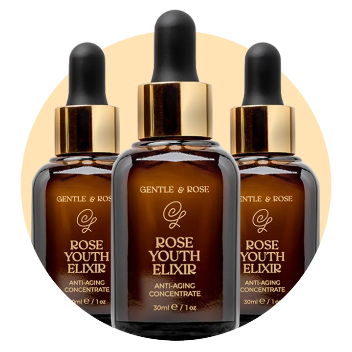 3 x Rose Youth Elixir - Premium Elixir from Gentle & Rose - Just €89! Shop now at Gentle & Rose